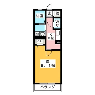 リーブルI【2階】の間取り