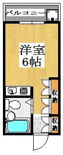 アルビヨン西明石【2階】の間取り