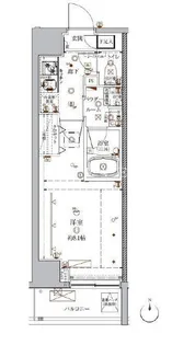 クレイシア入谷【13階】の間取り