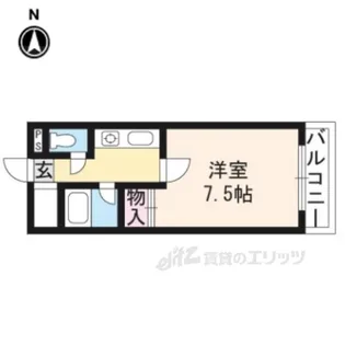 コスモハイツ河原町【3階】の間取り