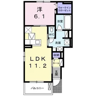 ラフランス【1階】の間取り