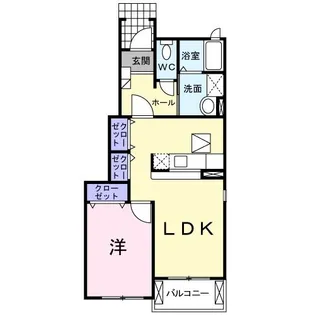 ラフィーネE【1階】の間取り