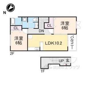 ノースリバー【1階】の間取り