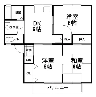 エスポワール壱番館【2階】の間取り