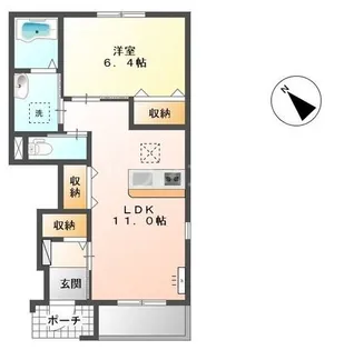 サンライズ【1階】の間取り