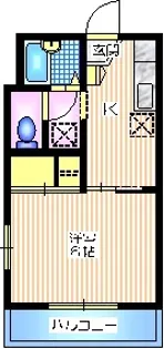 サンライズ平成B【1階】の間取り