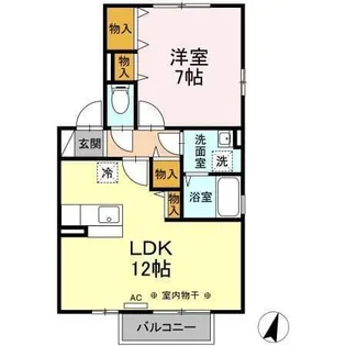 グランモア港北【2階】の間取り