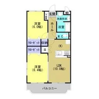 ユーミーキャッスル【3階】の間取り