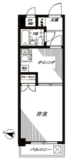 グレイス多摩川【3階】の間取り