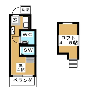 エクセル6【2階】の間取り