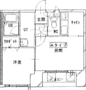 第二北美マンション【4階】の間取り