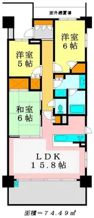 シティハウス柏イーストコート【6階】の間取り