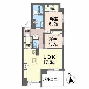 フロレゾン【2階】の間取り