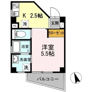 エリーワールド【6階】の間取り