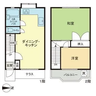 ローズガーデンテラス【1階】の間取り