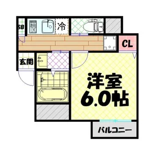 グランパシフィック大国町【2階】の間取り