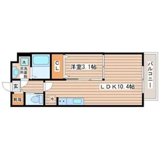 クレール【1階】の間取り