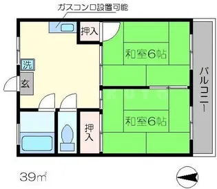 シャトー春日【3階】の間取り