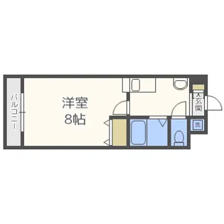 ルフォン今里【5階】の間取り