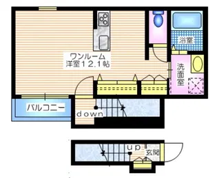ウェルテラス湘南海岸【2階】の間取り