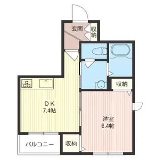 シャーメゾン立川【1階】の間取り