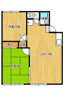 Kハイツ A【2階】の間取り