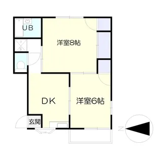 タウニィ上ノ原【1階】の間取り