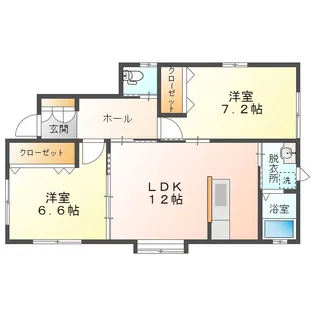 メゾンクリザンテーモ【1階】の間取り