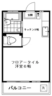 東都第一コーポ【2階】の間取り