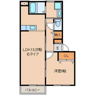 オーベルジュ宮【2階】の間取り
