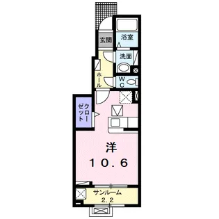 コンフォール【1階】の間取り
