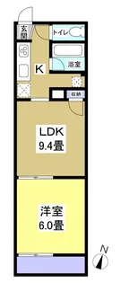 パステルグリーン【1階】の間取り