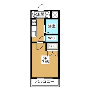 レジディア浦安【4階】の間取り