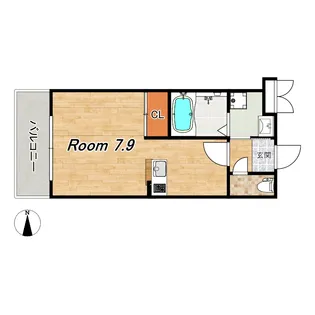 KYOTO HOUSE桂川【3階】の間取り