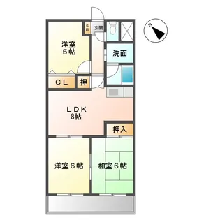 サン・ガーデン【4階】の間取り