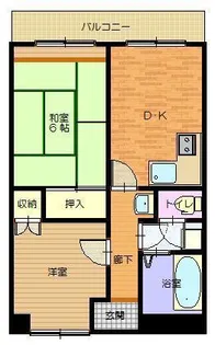 ダイドーマンション下陰【3階】の間取り