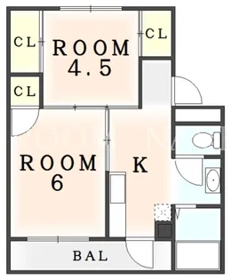 徳島県阿南市横見町中川原【マンション】の間取り