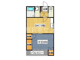 サンオクタービル【2階】の間取り