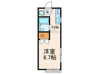 アネックス上野毛【1階】の間取り