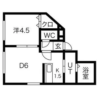 クレセール手稲前田【1階】の間取り