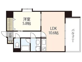 MARIO TERRACE 平野町【6階】の間取り