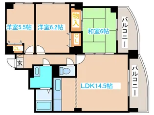 タワ-マンション粕谷III【2階】の間取り