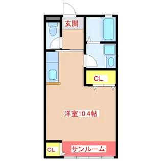 1Rの間取り画像