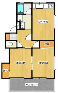 フローレンス田谷【1階】の間取り