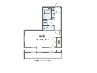 レオパレス美堀【1階】の間取り