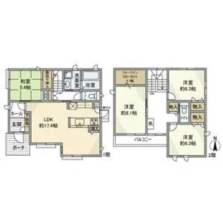愛知県名古屋市天白区平針台1【一戸建】の間取り
