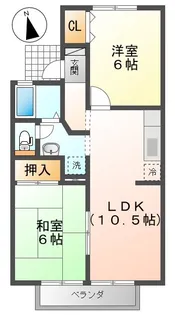 メゾンドルチェ B【2階】の間取り