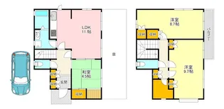 大阪府堺市南区高倉台2【一戸建】の間取り