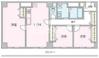 フェリス辰巳台【3階】の間取り