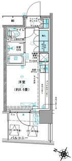 コムレジ赤羽 学生棟【3階】の間取り